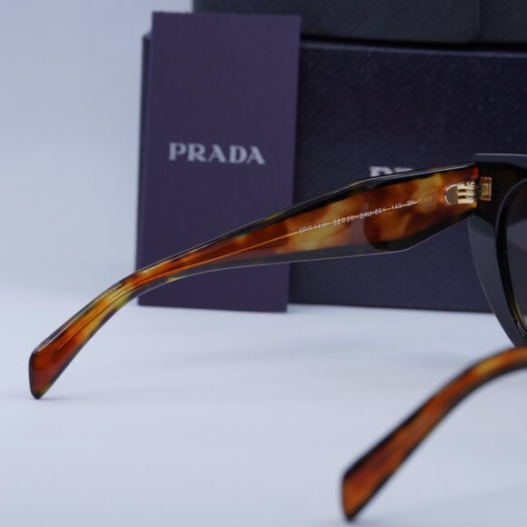 Prada PR14WS 2AU6S1 Cat Eye Sunglasses - Havana/Brown - Picture 8 of 9